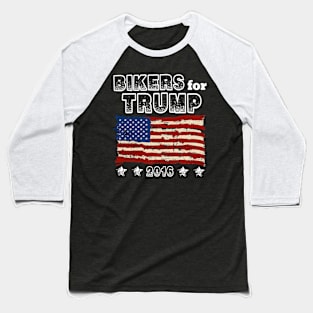 Bikers For Trump Baseball T-Shirt